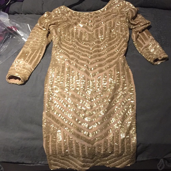Champagne cocktail dress. Worn once. - Picture 1 of 3